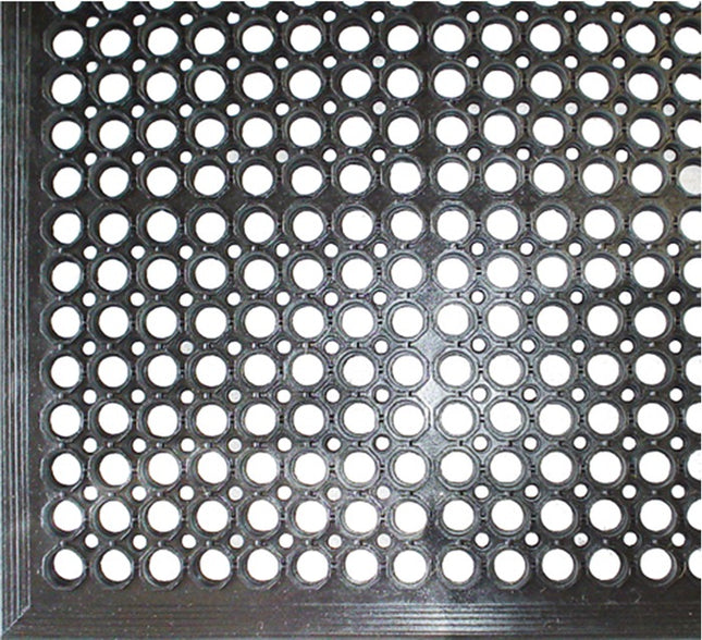 Felpudo anillas abiertas ( 9000471303 ) caucho negro