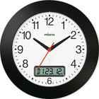 Wall clock ( 9106486631 ) radio controlled clock plastic black numbers