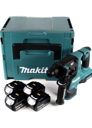 Makita DHR 280 M4J 2 x 18 V 36 V Li-Ion Akku Bohrhammer Brushless 28 mm für SDS-PLUS im Makpac + 4 x 4,0 Ah Akku - ohne Ladegerät - Toolbrothers