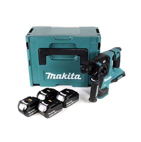 Makita DHR 280 T4J 2 x 18 V 36 V Li-Ion Akku Bohrhammer Brushless 28 mm für SDS-PLUS im Makpac + 4 x 5,0 Ah Akku - ohne Ladegerät - Toolbrothers