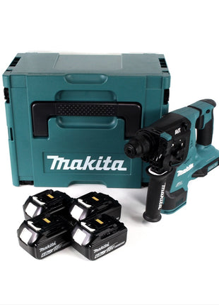 Makita DHR 280 G4J 2 x 18 V 36 V Li-Ion Akku Bohrhammer 28 mm Brushless für SDS-PLUS im Makpac + 4 x 6,0 Ah Akku - ohne Ladegerät - Toolbrothers