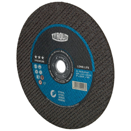 Tyrolit cutting disc PREMIUM LONGLIFE ( 8000757548 ) D125x1mm 41 F straight bore 22.23 mm