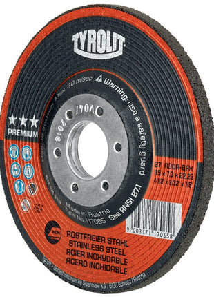 Disco abrasivo Tyrolit PREMIUM (4000845902) D125xS7mm grano 30 diámetro 22,23 mm