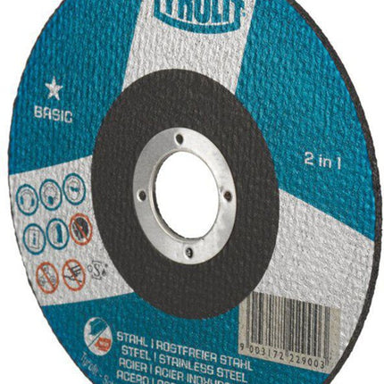 Tyrolit cutting disc BASIC ( 8000757601 ) D125x1.6mm straight bore 22.23 mm