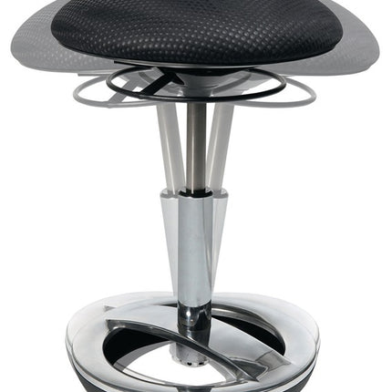 Topstar Hocker ( 9103482820 ) mit Standfußring Sitzhöhenverstellung 440-570 mm