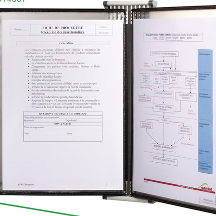 Uchwyt ścienny Tarifold ( 9000492070 ) 10 tablic ekspozycyjnych lakierowanych A4