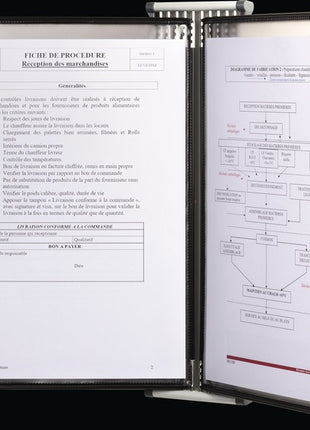 Uchwyt ścienny Tarifold ( 9000492070 ) 10 tablic ekspozycyjnych lakierowanych A4