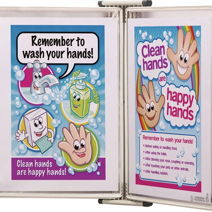 Uchwyt ścienny Tarifold ( 9000492071 ) 10 tablic ekspozycyjnych lakierowanych A4