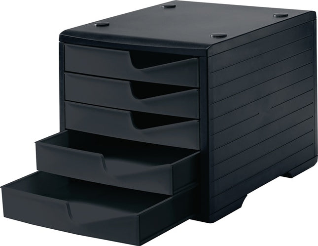 styro storage box ( 9000493478 ) 5 drawers black/black