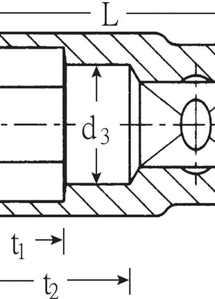 Nasadka Stahlwille 456 13 ( 8000334525 ) 3/8 ″ sześciokątna Długość 30 mm