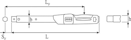 Klucz dynamometryczny Stahlwille 730N/100 ( 8000332296 ) 200-1000 Nm