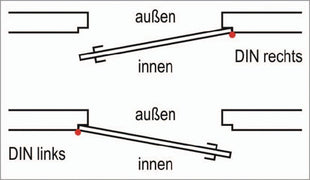 SSF Rohrrahmen-Einsteckschloss ( 3324024269 ) PZW 24/45/92/8 mm DIN links / rechts Riegelausschluss 15 mm 245 mm