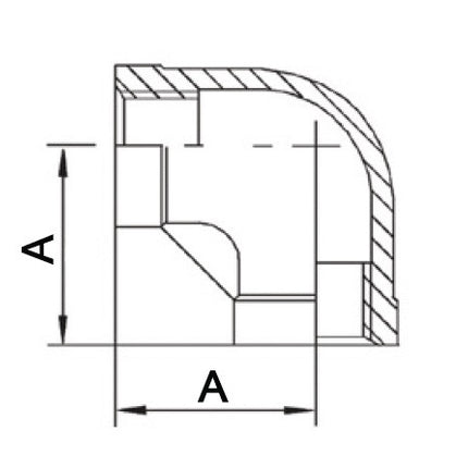 Racor roscado Springer 90° IG ( 4500100039 ) NPS=1/2 ″