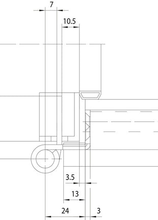 Simonswerk Objektband VARIANT VX 7939 ( 3000700118 ) Edelstahl matt gebürstet 160 kg gefälzte Türen