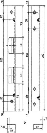 Schnegel Sicherheitswinkelschließblech ( 3000259584 ) Länge 300 mm Breite 25 mm Stärke 3 mm 006/910