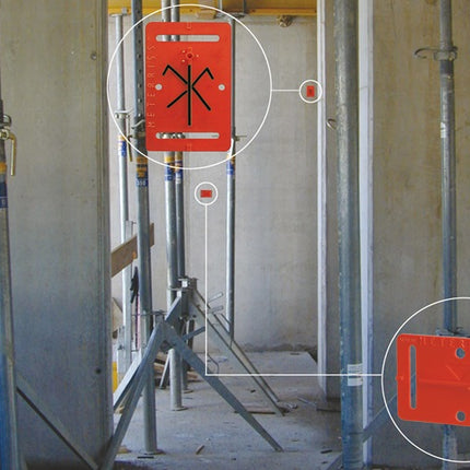 Metre marker badge RS20 ( 4000818491 ) for L80xW50mm 7 g