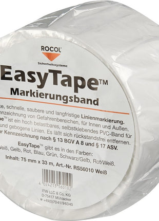 Rocol Bodenmarkierungsband Easy Tape ( 9190491487 ) PVC Länge 33 m Breite 75 mm