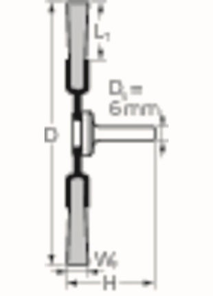 PFERD Rundbürste RBU ST ( 8000433012 ) Ø 30 mm Drahtstärke 0,2 mm