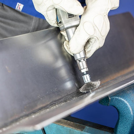 Szczotka PFERD PBU INOX ( 8000432617 ) Ø 20 mm grubość drutu 0,2 mm 18000 min-¹