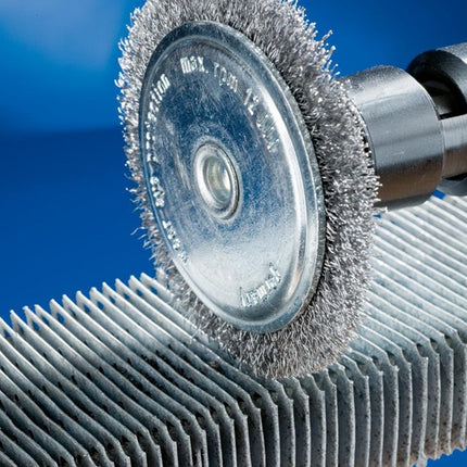 Carda redonda PFERD RBU ST ( 8000433022 ) Ø 80 mm grosor del alambre 0,2 mm