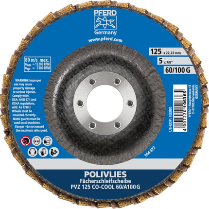 PFERD Fächerschleifscheibe ( 8000429929 ) Ø 125 mm Körnung 60 / 100 G