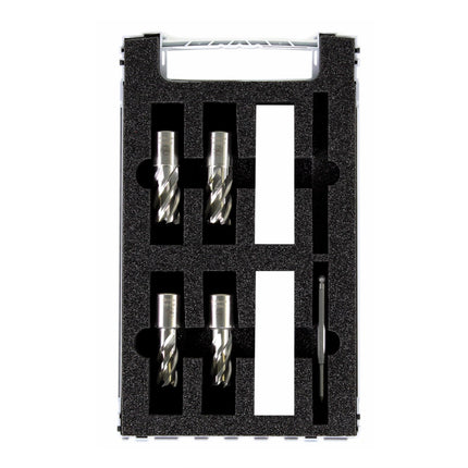 Fein HSS Nova 25 Zubehörset Best of Kernbohrer 3/4" Weldon 5-tlg. 25mm Schnitttiefe in Kunststoffbox ( 63134999062 ) - Toolbrothers