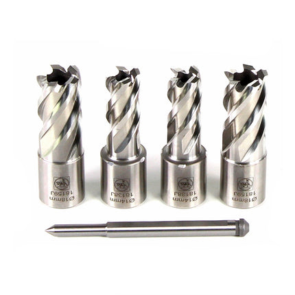 Fein HSS Nova 25 Zubehörset Best of Kernbohrer 3/4" Weldon 5-tlg. 25mm Schnitttiefe in Kunststoffbox ( 63134999062 ) - Toolbrothers