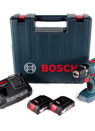 Bosch Professional GSR 18V-21 Akku Bohrschrauber 18V 55Nm ( 06019H1070 ) + 2x Akku 2,0Ah + Ladegerät + Koffer - Toolbrothers