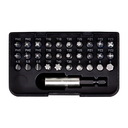 Makita DHP 458 Z Akku Schlagbohrschrauber 18 V 91 Nm + 31 tlg. Bit Set Dinotech Edition - ohne Akku, ohne Ladegerät - Toolbrothers