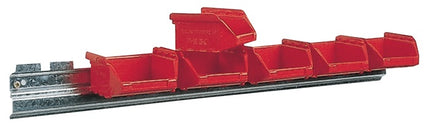 Mauser sight bearing box set ( 9000449001 ) H50xW602xD100mm galvanised steel 6 x MK6 red