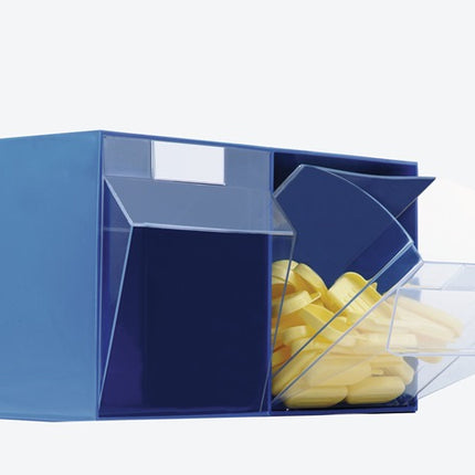 Caricatore Lockweiler trasparente ( 9000449639 ) H353xL600xP306mm plastica blu