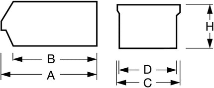 LA-KA-PE Sichtlagerkasten LK ( 9000449049 ) L290/266xB140xH130mm