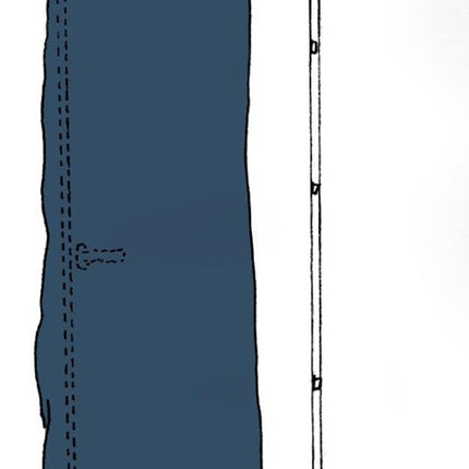 Kirchner Housse de protection SIMPROFLEX ( 4000369720 ) Protection de porte largeur 125 cm transparent