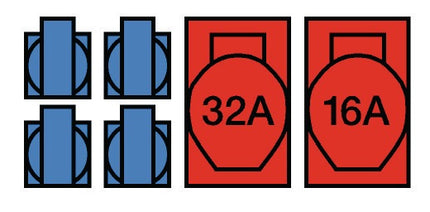 Jäger Direkt plastic wall distributor ( 4000873996 ) M32 screw connection