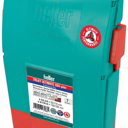 Set di trapani a percussione Heller Trijet Ultimate ( 8000656713 ) 7 pezzi SDS-plus