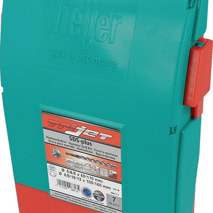 Set di trapani a percussione Heller Trijet Ultimate ( 8000656713 ) 7 pezzi SDS-plus