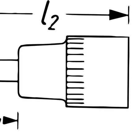 Hazet Steckschlüsseleinsatz 8506 ( 8000466402 ) 1/4 ″ PH Länge 28 mm