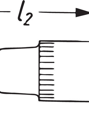 Hazet Douille 8507 ( 8000466406 ) 1/4 ″ PZ Longueur 28 mm