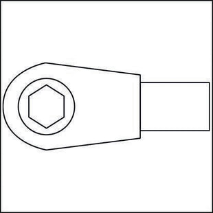 Hazet Einsteckumschaltknarre 6408 ( 8000463095 ) 9 x 12 mm 1/4 "