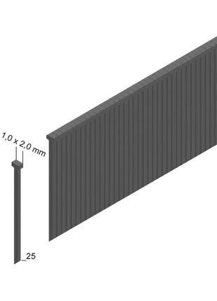 Prebena 2XR-J50 Druckluftnagler im Transportkoffer + Prebena Stauchkopfnägel Brads 25 mm 5000 Stück - aus verzinktem Stahl, geharzt - Toolbrothers