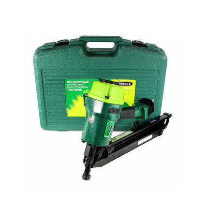 Prebena 7XR-RK90 Druckluftnagler Streifennagler 4-7 bar im Transportkoffer + Schutzbrille - Toolbrothers