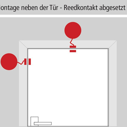 Urządzenie monitorujące GFS Dexcon ( 3000250890 ) bez alarmu wstępnego, plastikowe, czerwone