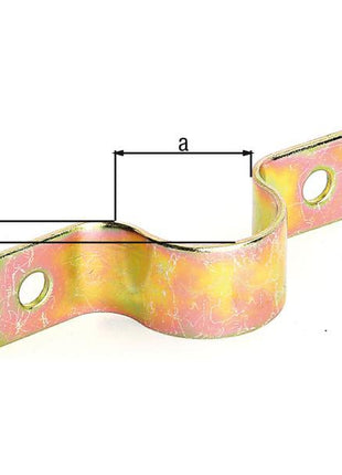 GAH Alberts Rohrschelle ( 8001586369 ) L86,5xB20xH24mmStahl für Rohre 25 mm 1”