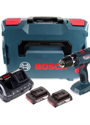 Bosch Professional GSR 18V-21 Akku Bohrschrauber 18V 55Nm ( 06019H1002 ) + 2x Akku 2,0Ah + Doppelladegerät + L-Boxx - Toolbrothers