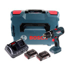 Bosch Professional GSR 18V-21 Akku Bohrschrauber 18V 55Nm ( 06019H1002 ) + 2x Akku 2,0Ah + Doppelladegerät + L-Boxx - Toolbrothers