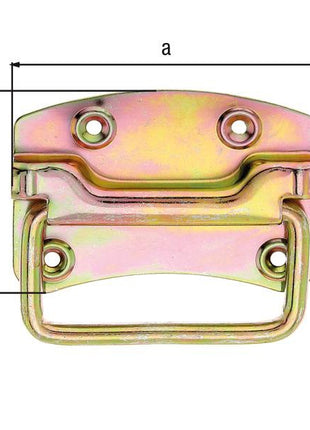 GAH Alberts Kistengriff ( 8002620709 ) Höhe80 mm Breite104 mm Anzahl Löcher 4