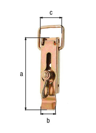 Fermeture de boîte GAH Alberts (8002424322) hauteur 93 mm largeur 30 mm