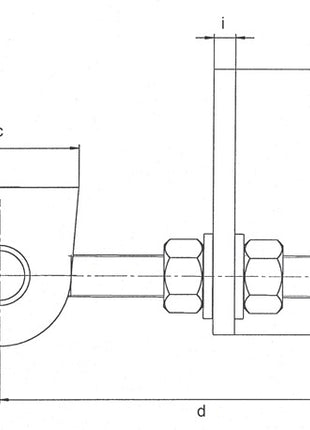 GAH Alberts Bisagra de puerta ajustable (3000255575) 135x19x44x120x25x45x12x6mm