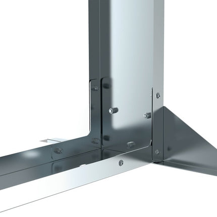 Porta legna Flora ( 4000818571 ) L1200xL440xH1200mm in acciaio zincato