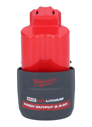 Clé à chocs sans fil Milwaukee M12 FQID-251 12 V 50 Nm 1/4" brushless + 1x batterie 2,5 Ah - sans chargeur